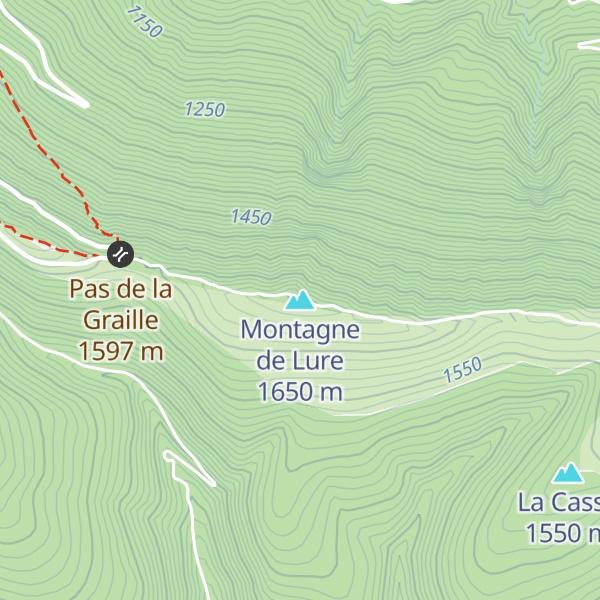 Map of Montagne de Lure