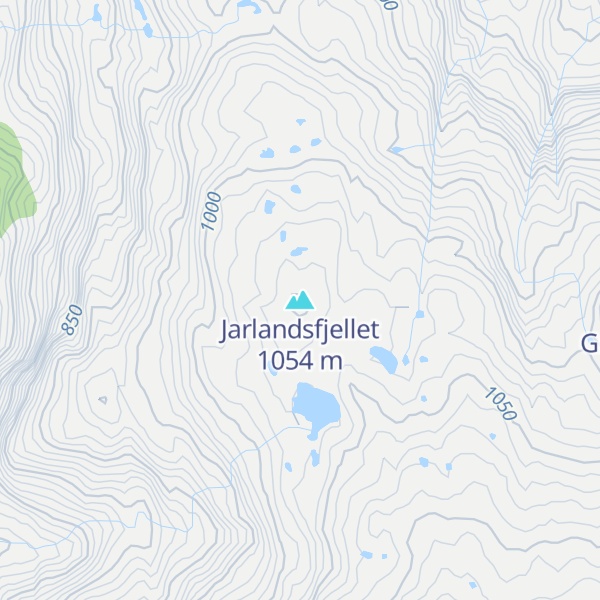 Map of Jarlandsfjellet