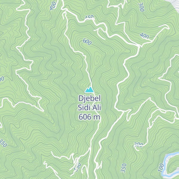 Map of Djebel Sidi Ali