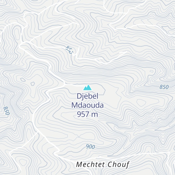 Map of Djebel Mdaouda