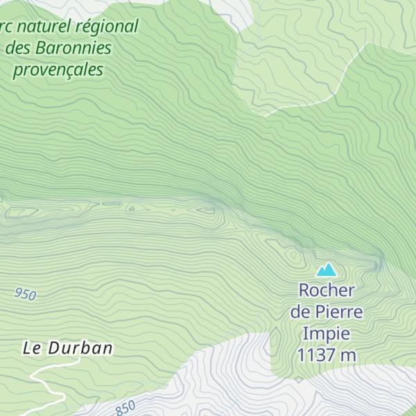 Map of Roc de l'Aigle