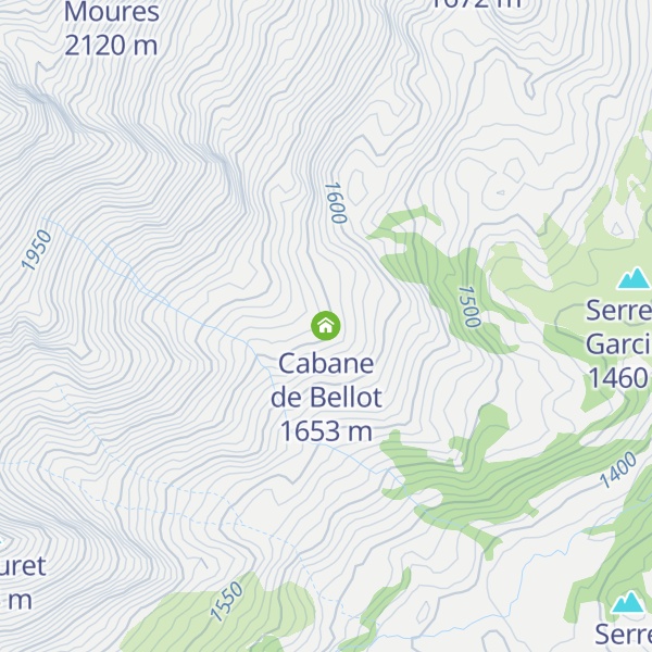 Map of Cabane de Bellot