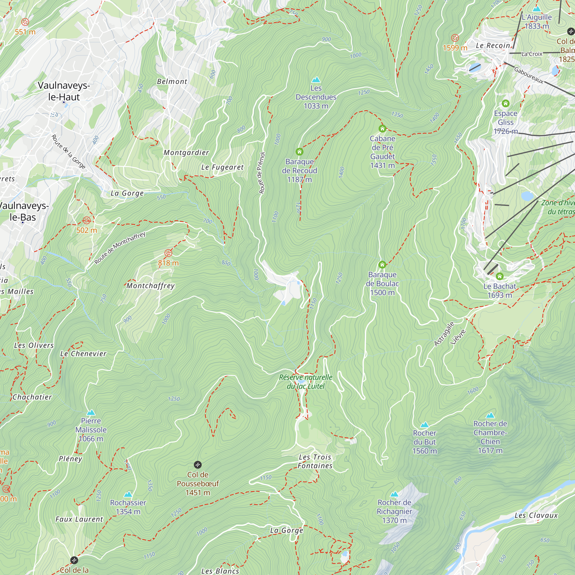 Maison Forestière de Prémol map