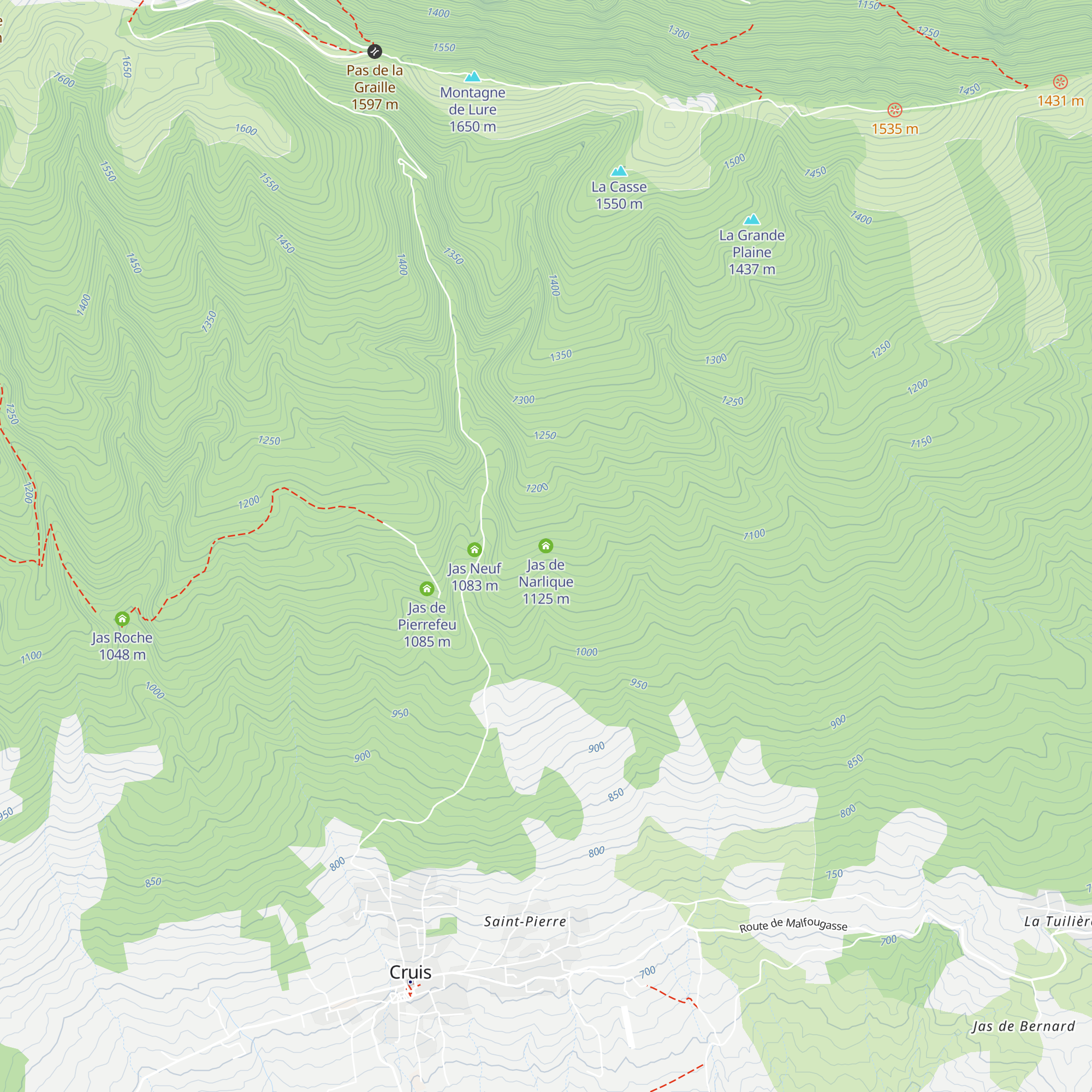 Jas de Narlique map
