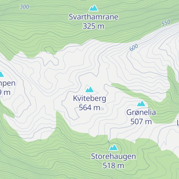 Map of Kviteberg