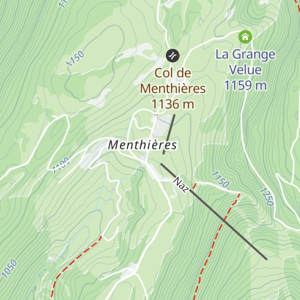 Map of Le Petit Chamois