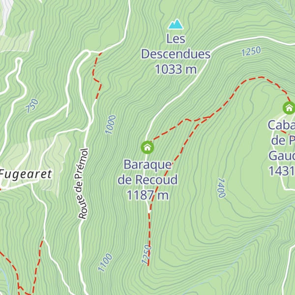 Map of Baraque de Recoud