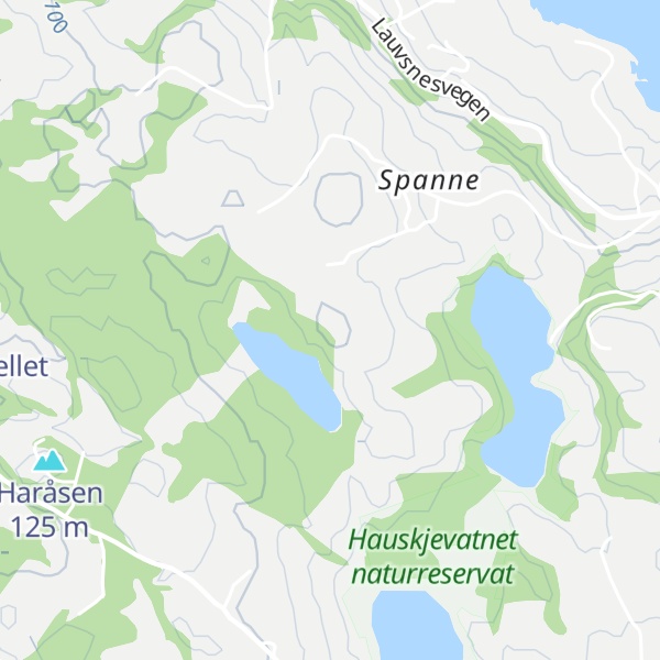 Map of Grønhaug