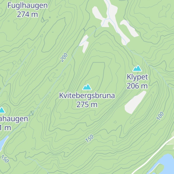 Map of Kvitebergsbruna