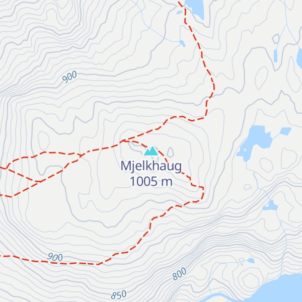 Map of Mjelkhaug