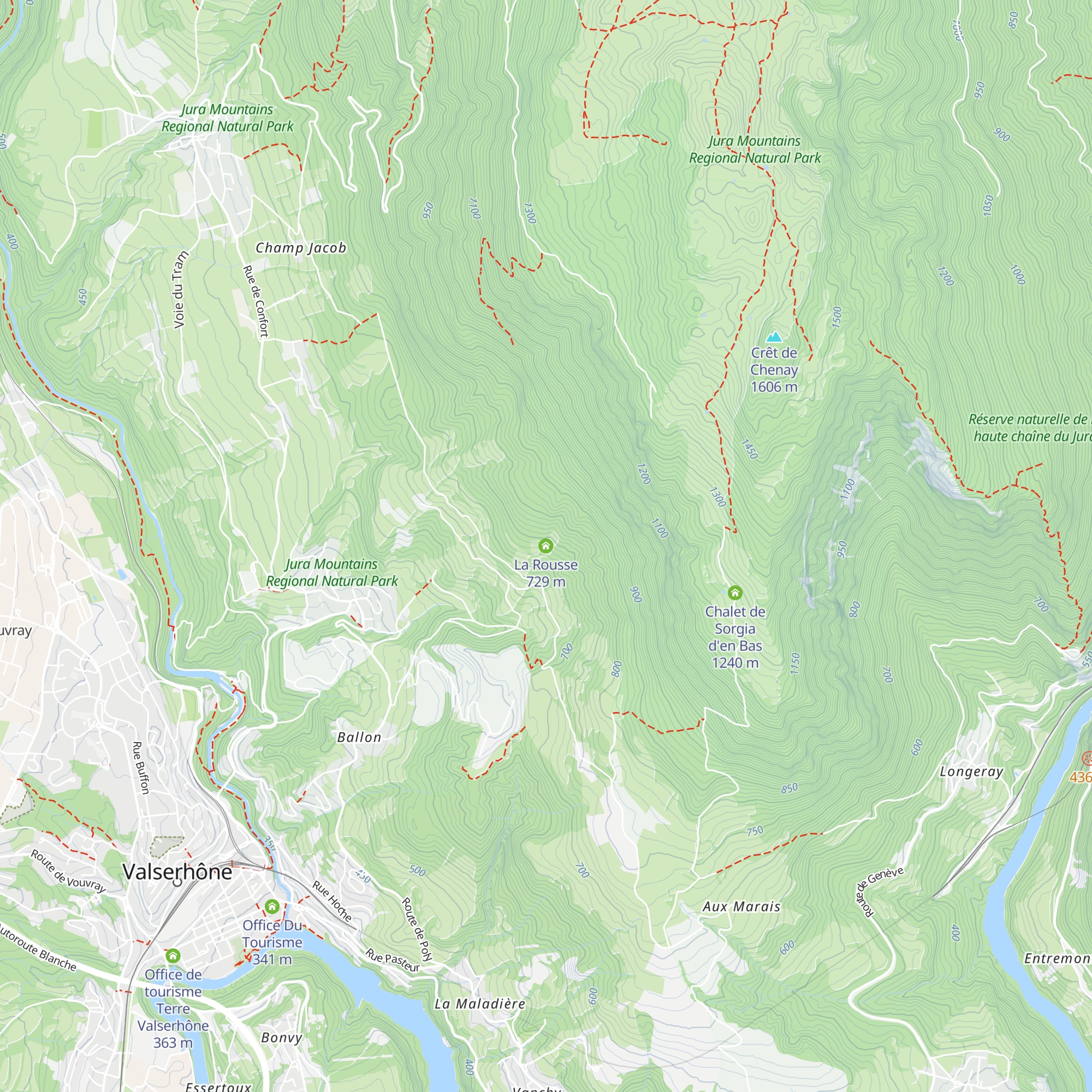La Rousse map