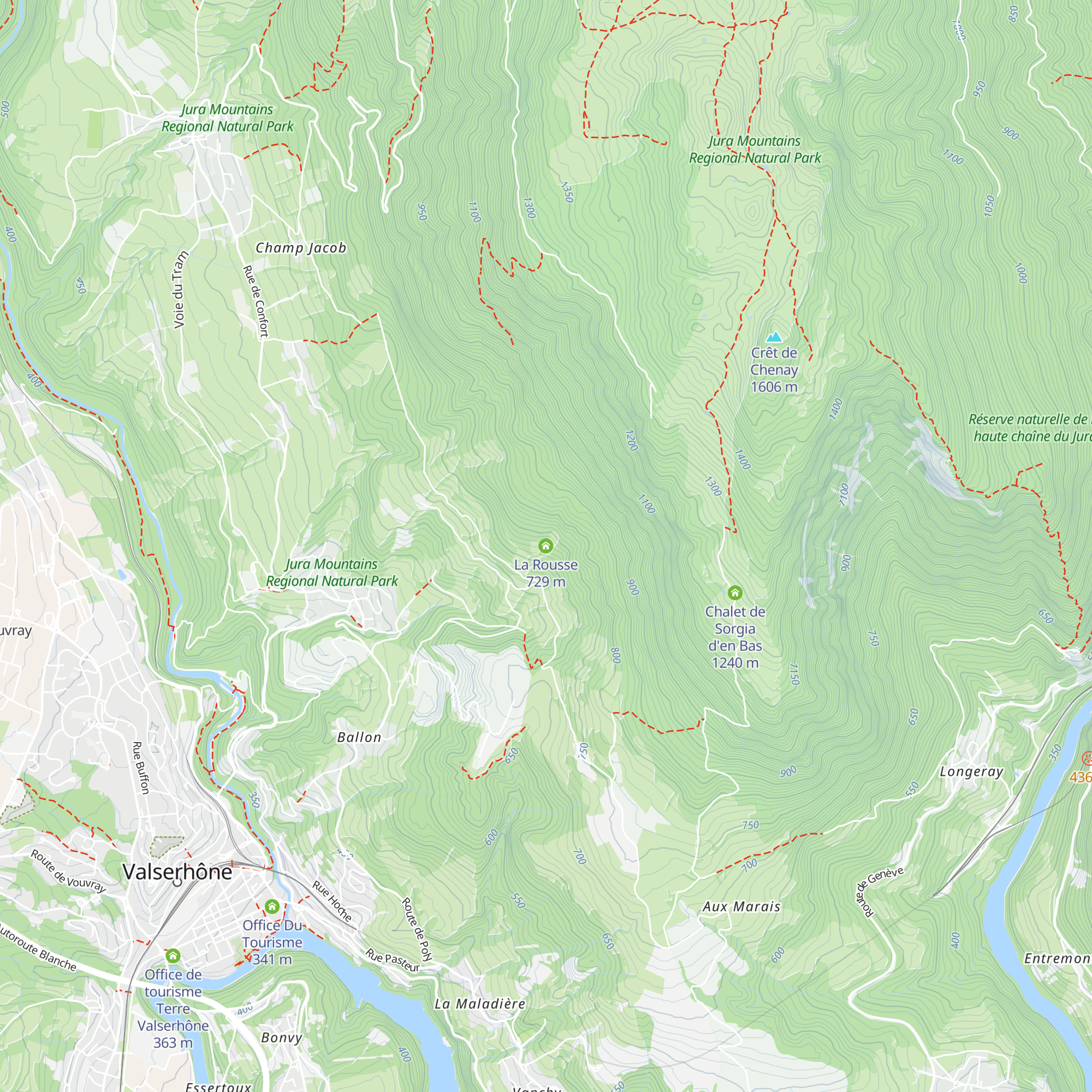 La Rousse map