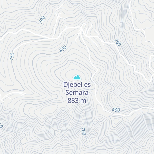 Map of Djebel es Semara
