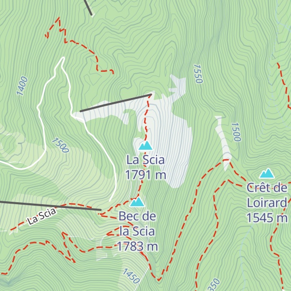 Map of La Scia