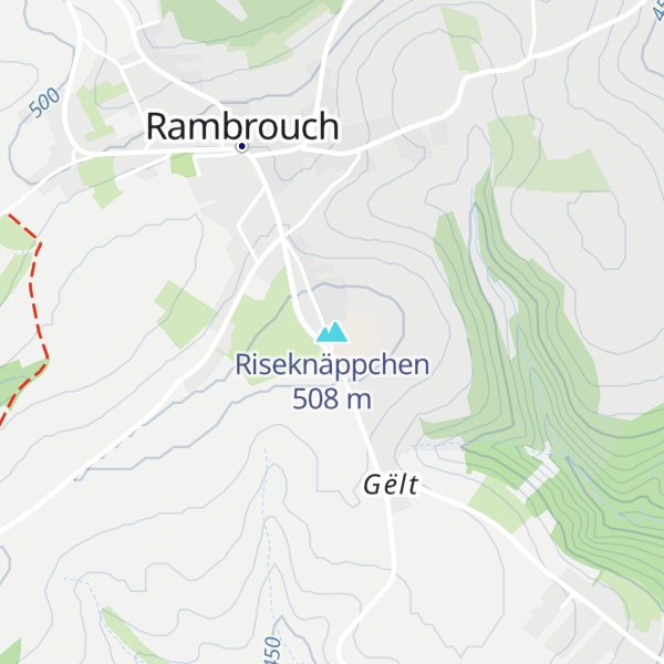 Map of Riseknäppchen