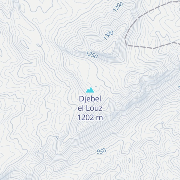 Map of Djebel el Louz