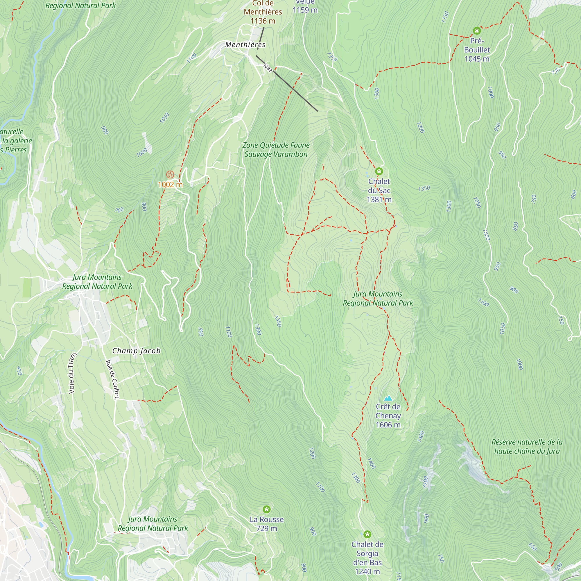 Chalet de Varambon map