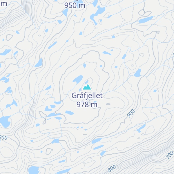 Map of Gråfjellet
