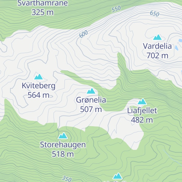 Map of Grønelia