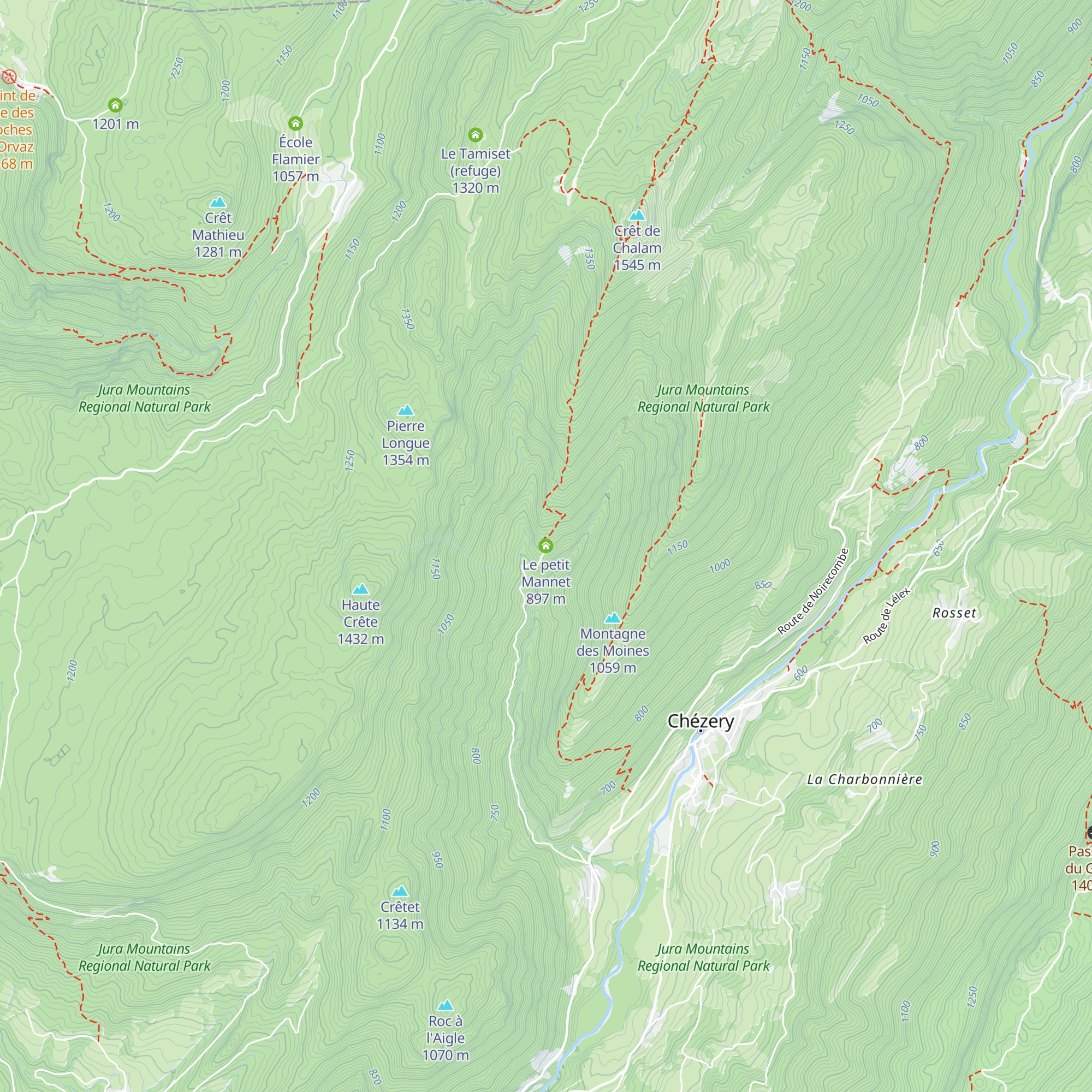Le petit Mannet map