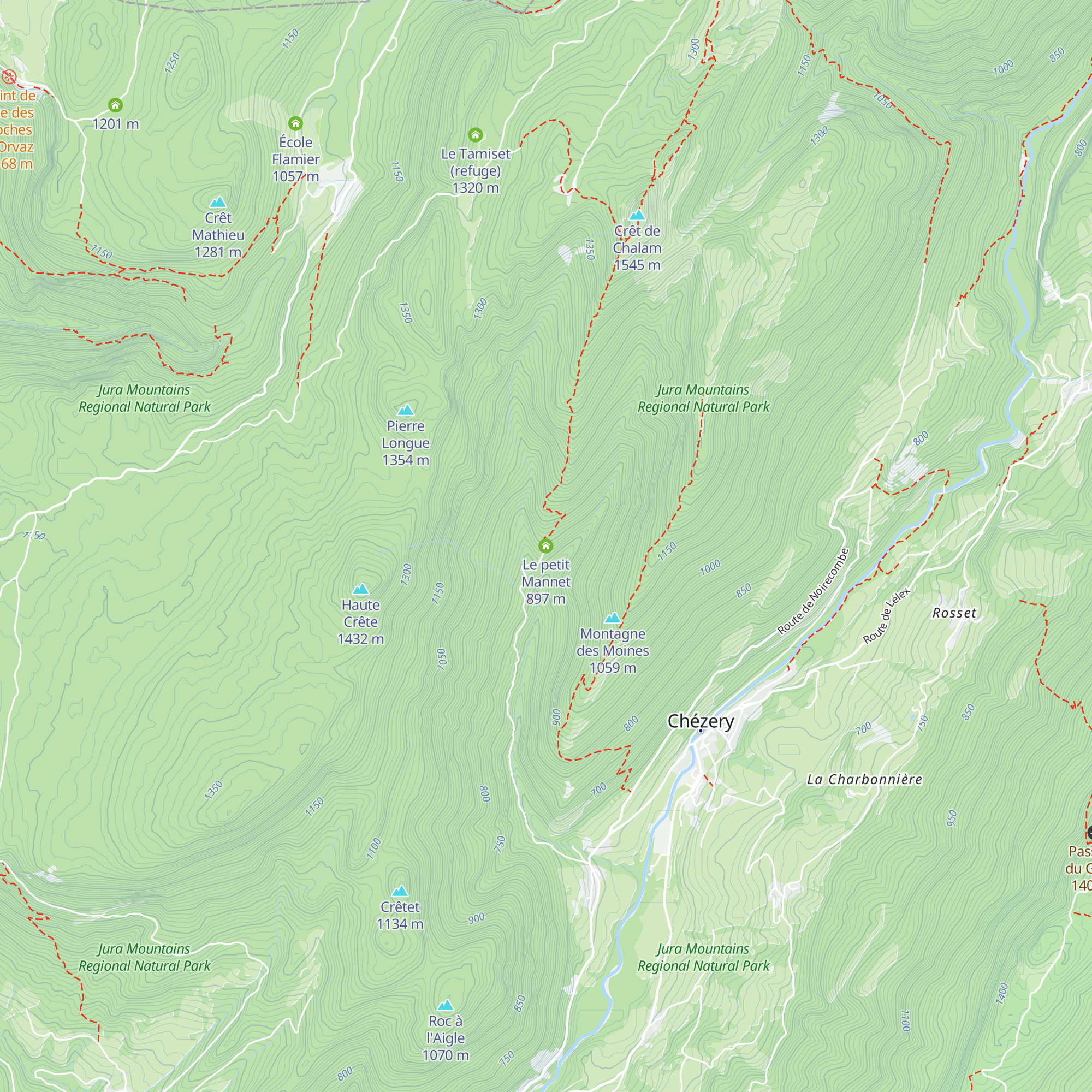 Le petit Mannet map