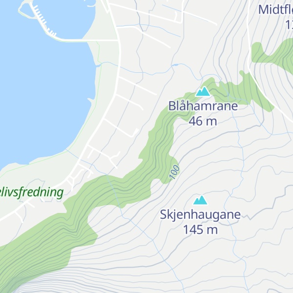 Map of Indrefløbukta