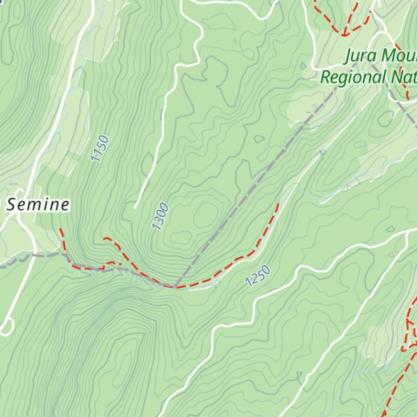 Map of Crêt à la Mya
