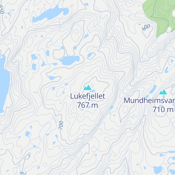 Map of Lukefjellet