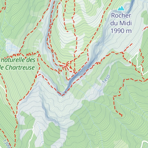 Map of Dent de Crolles