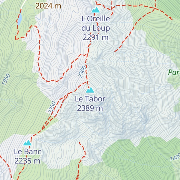 Map of Le Tabor