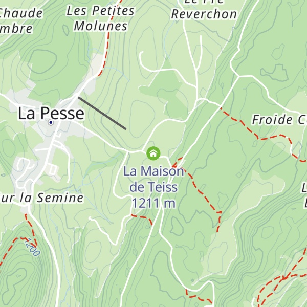 Map of La Maison de Teiss