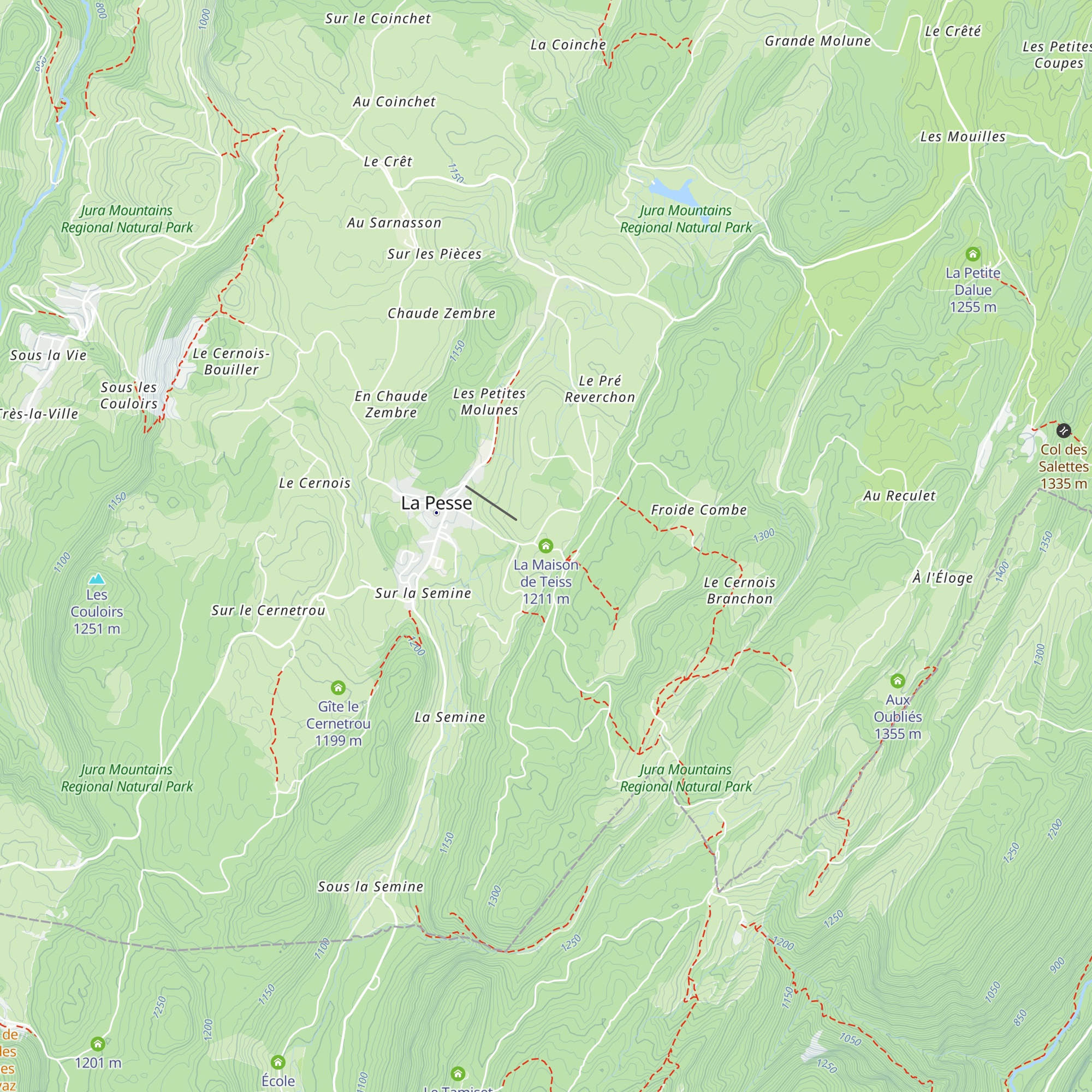 La Maison de Teiss map
