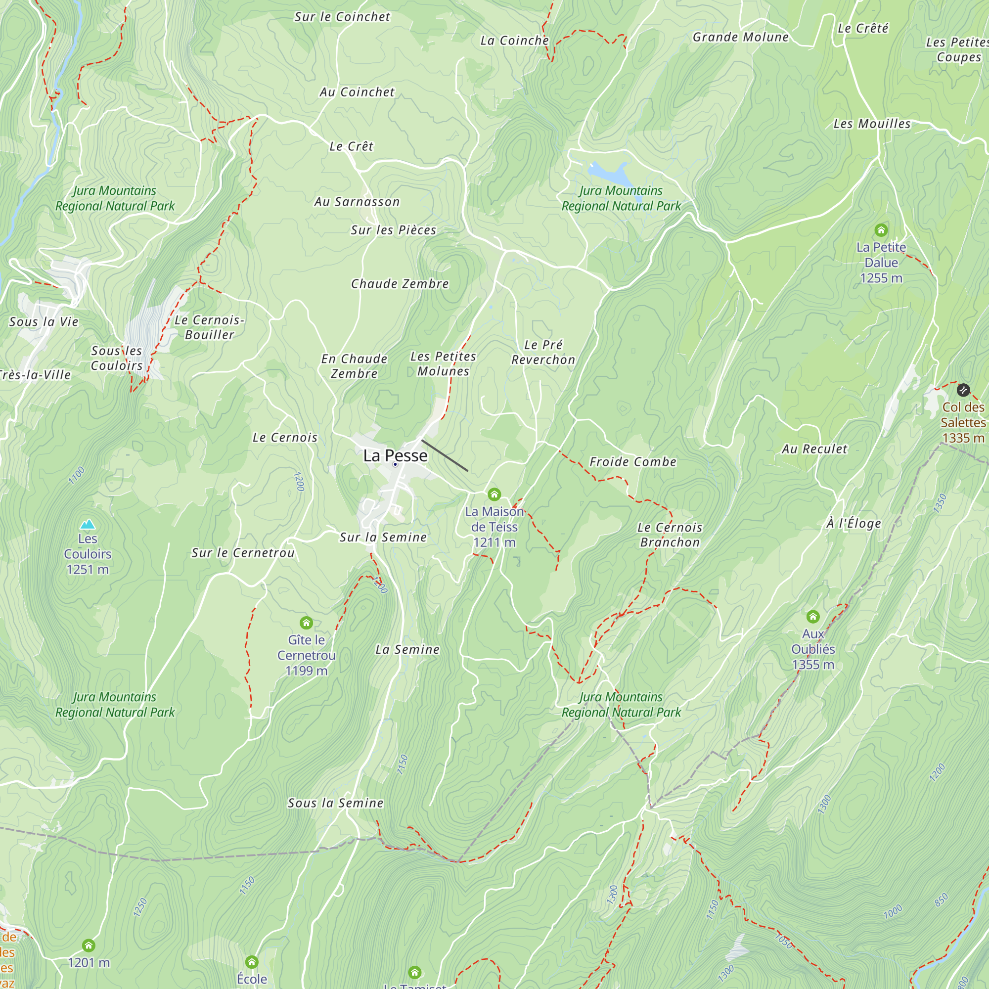 La Maison de Teiss map