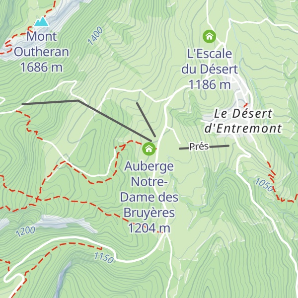 Map of Auberge Notre-Dame des Bruyères