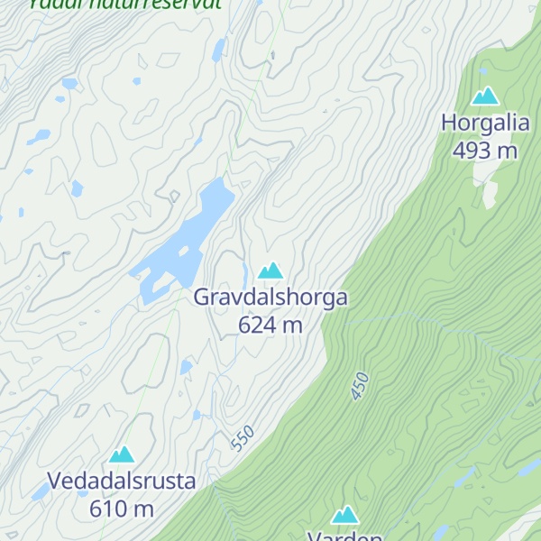 Map of Gravdalshorga