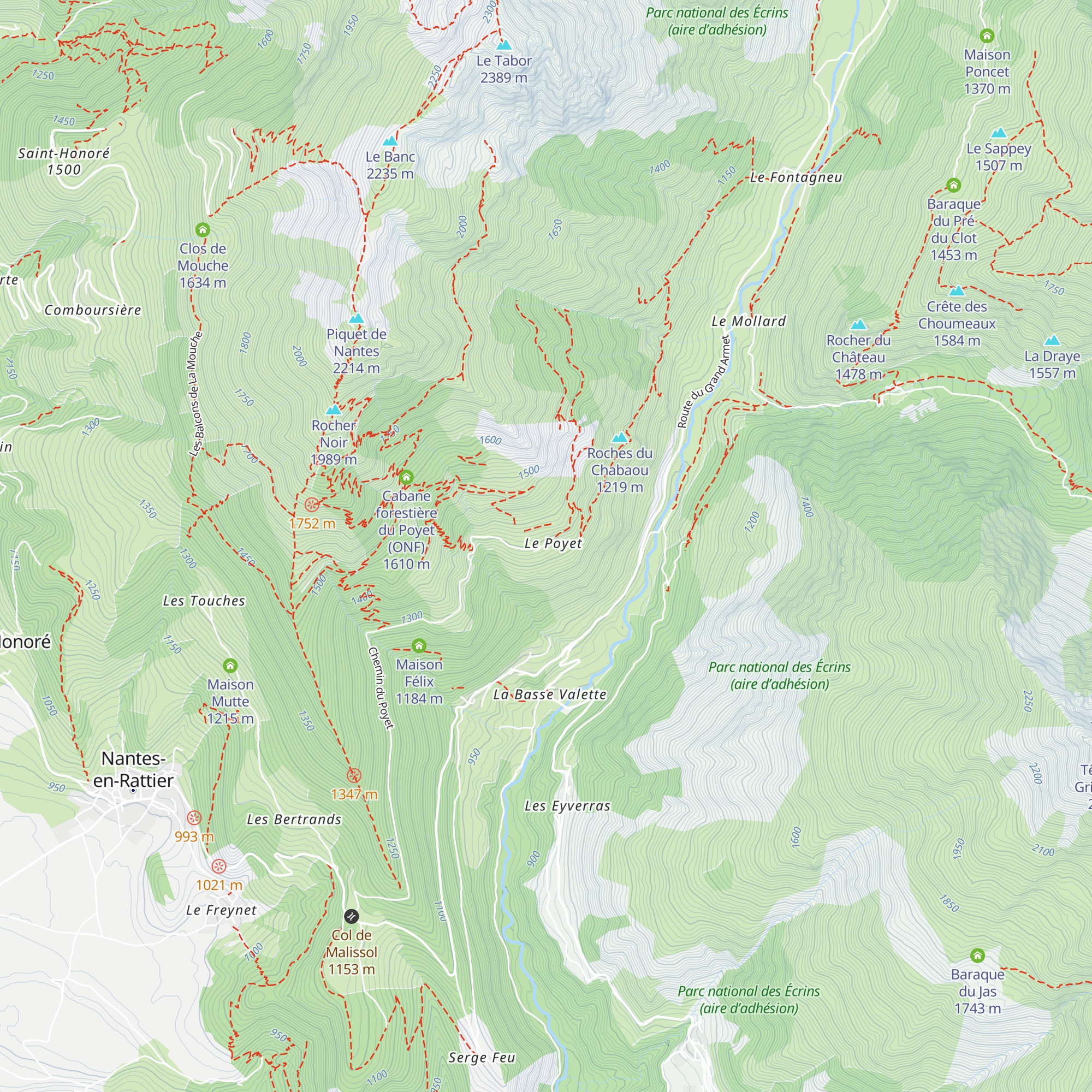 Chapelle du Poyet map
