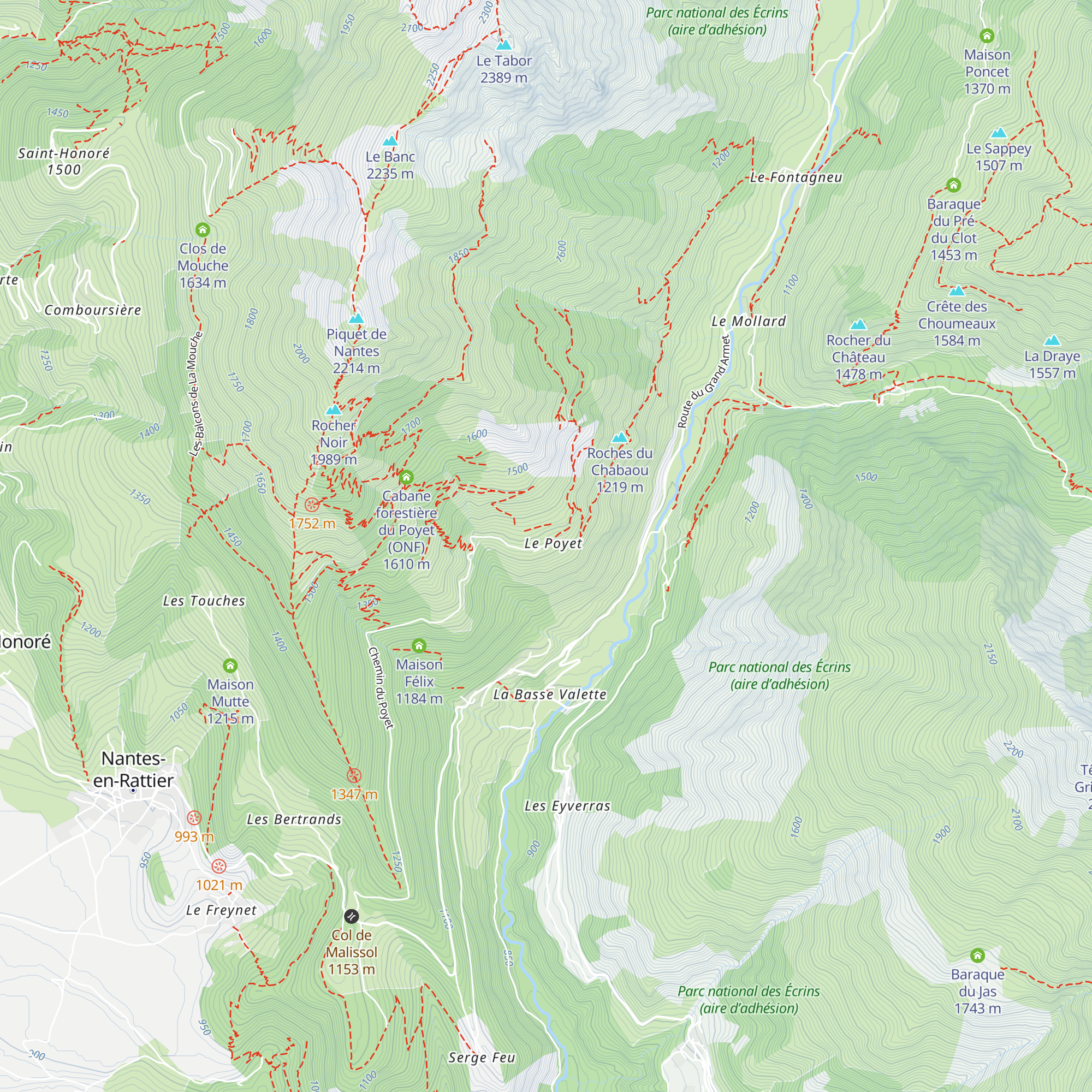 Chapelle du Poyet map