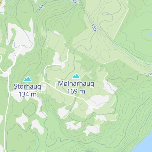 Map of Mølnarhaug