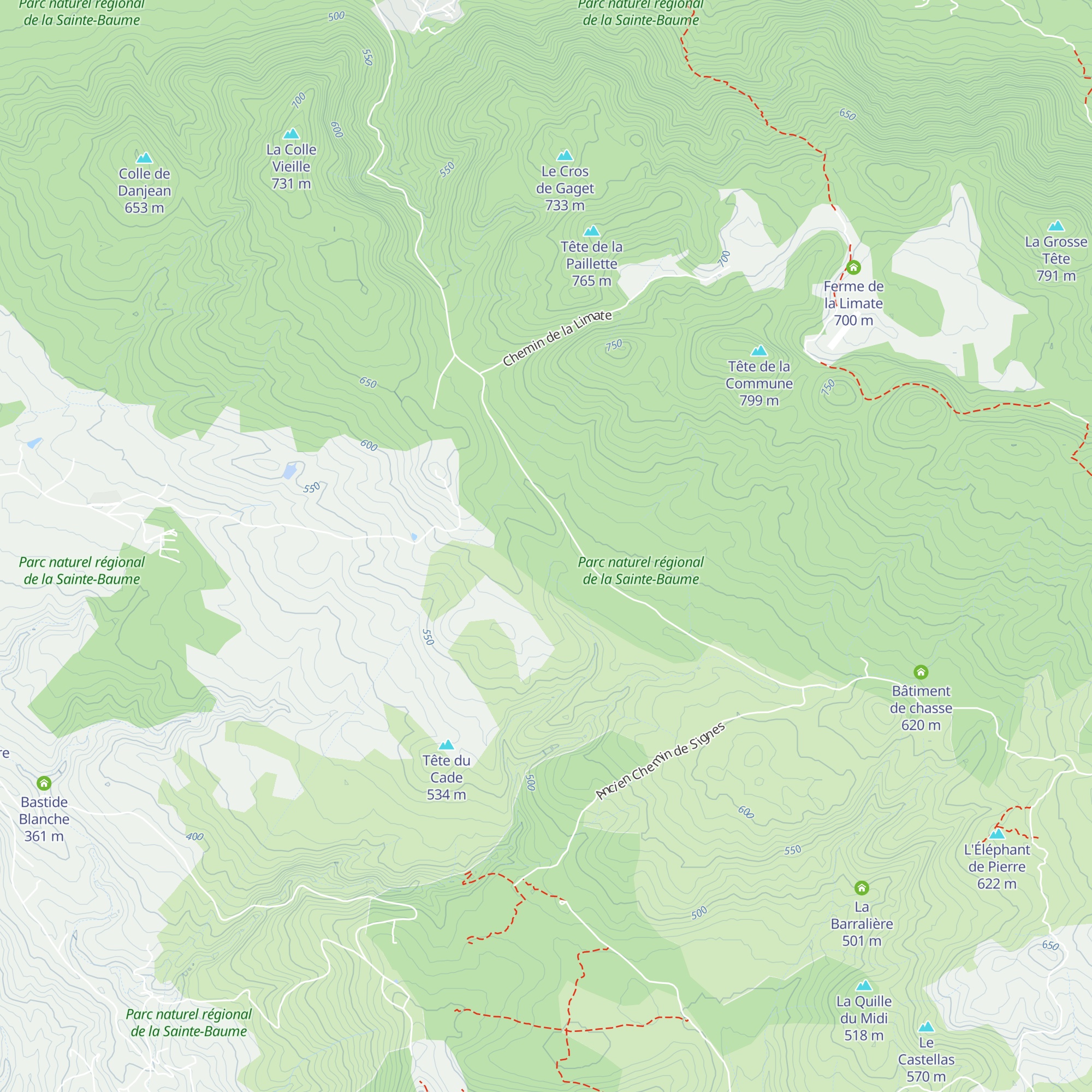 Puits d'Envès map