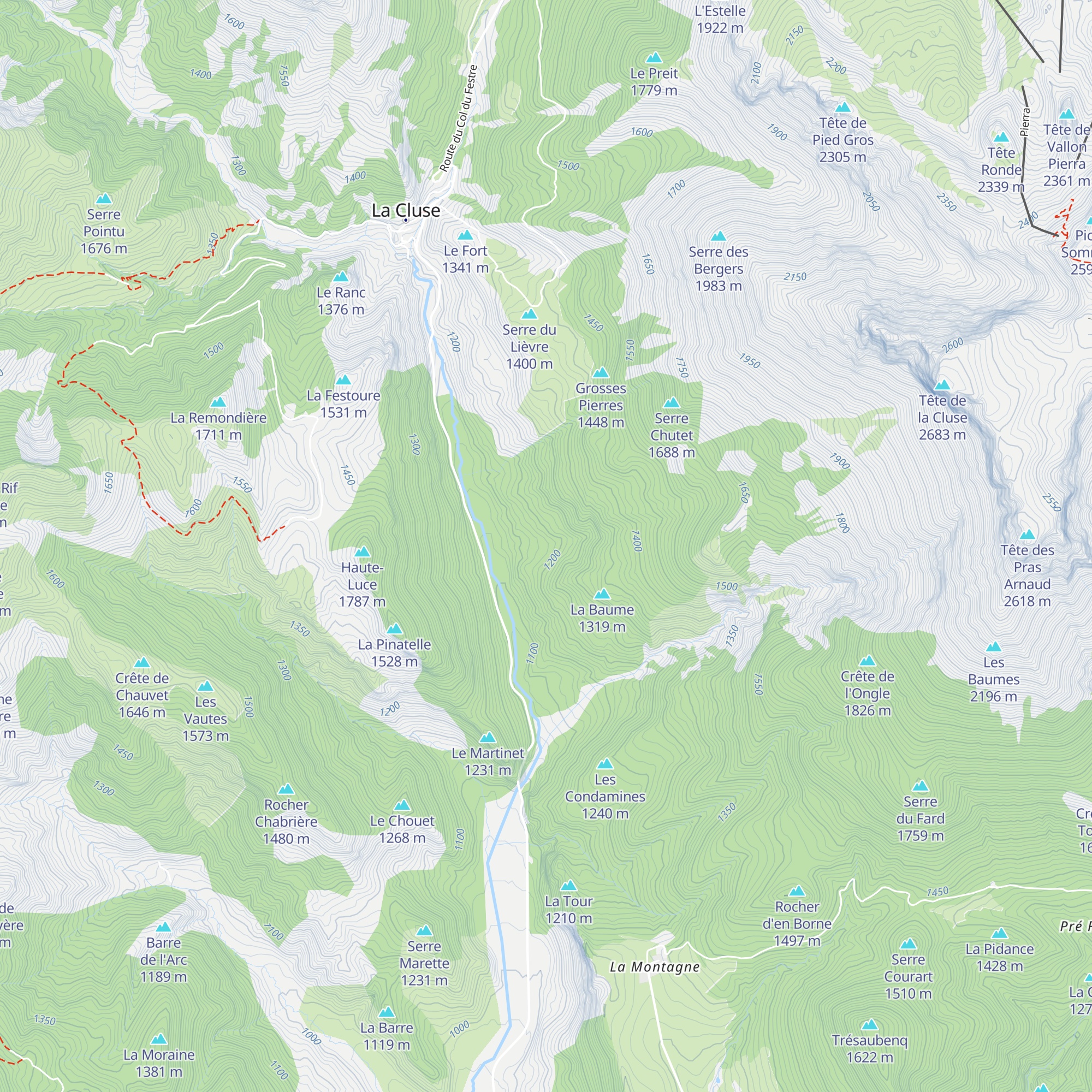Cabane du Ruisseau des Granges map