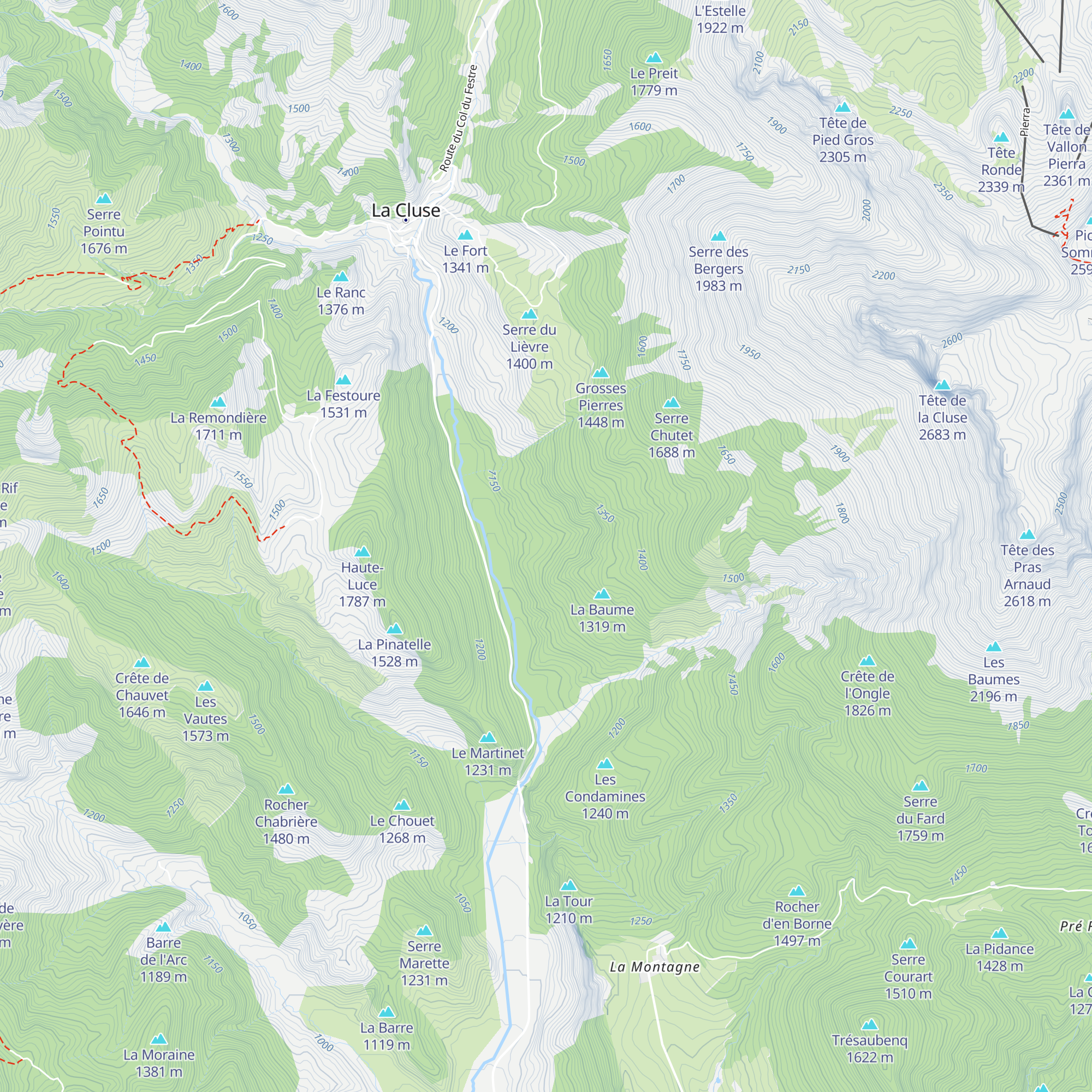 Cabane du Ruisseau des Granges map