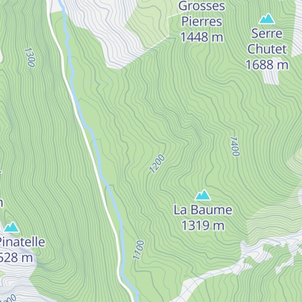 Map of Cabane du Ruisseau des Granges