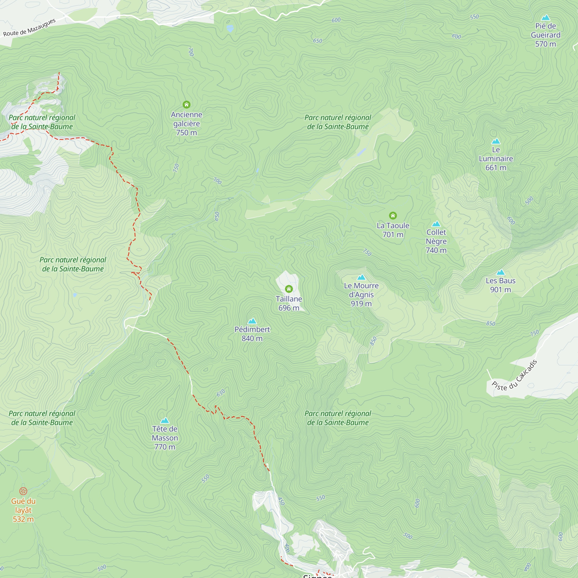 Taillane map