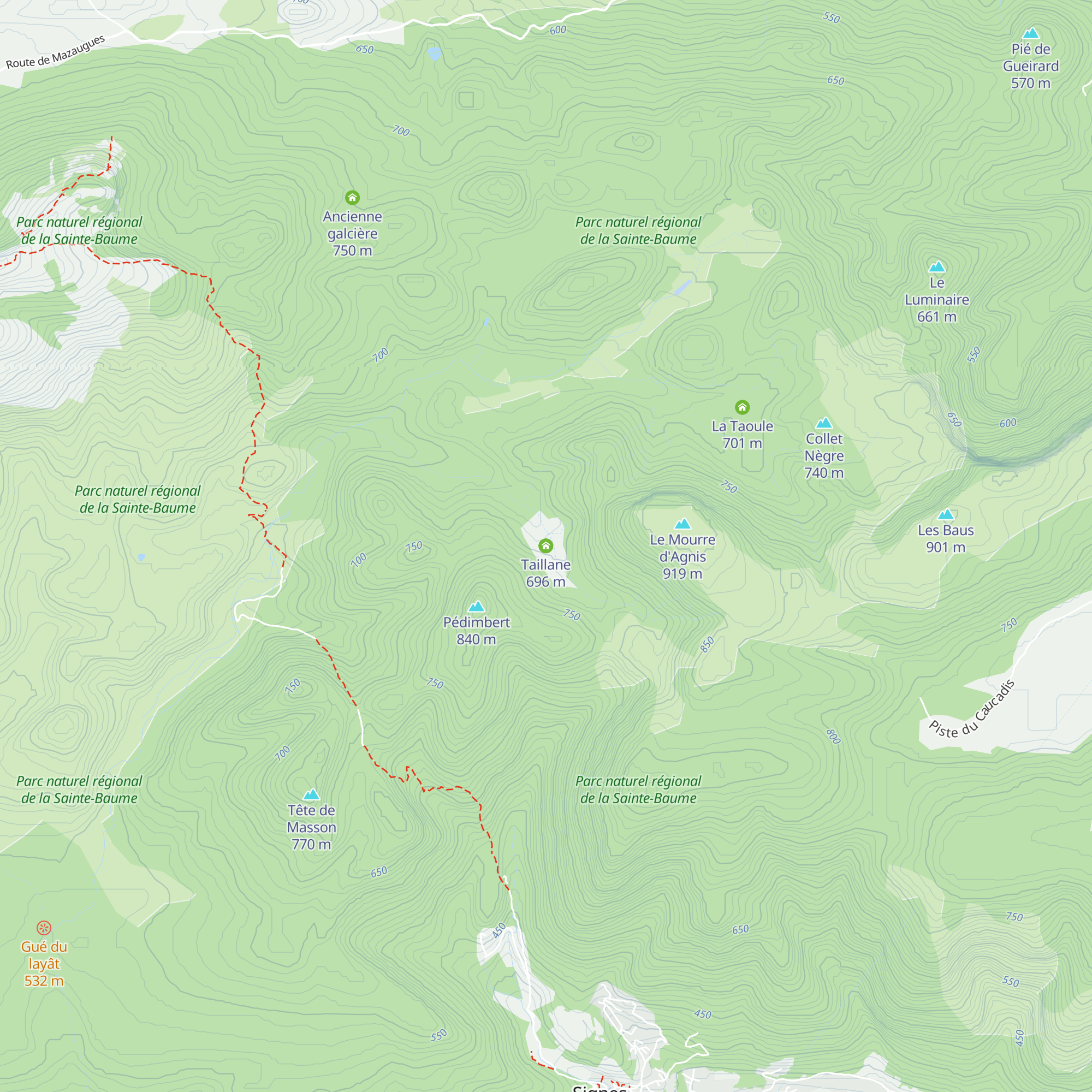Taillane map