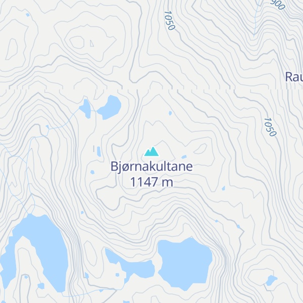 Map of Bjørnakultane