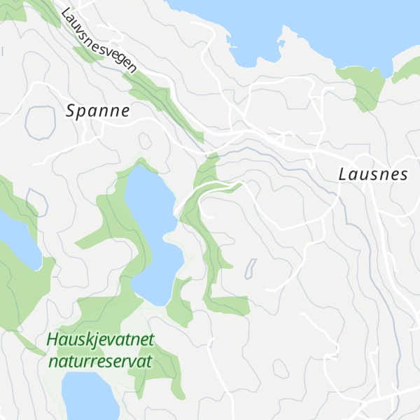 Map of Lausnesåsen