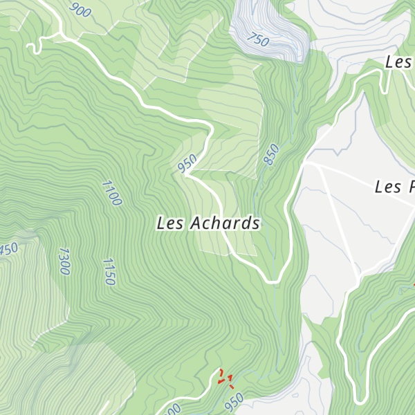 Map of La Casa des Achards - Gîte et chambres d'hôtes