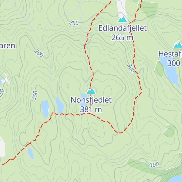 Map of Nonsfjedlet