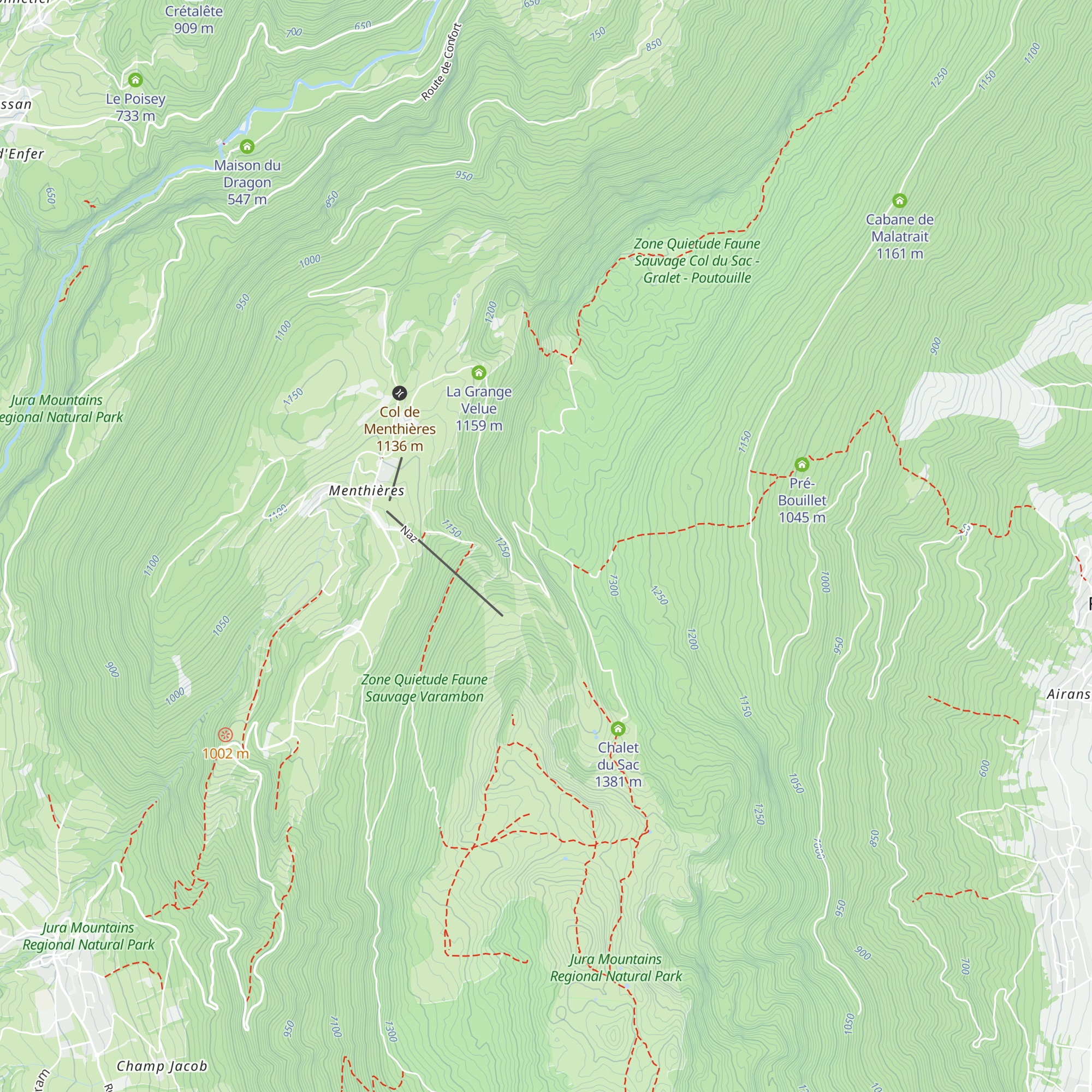 Cabane du Téléphone map