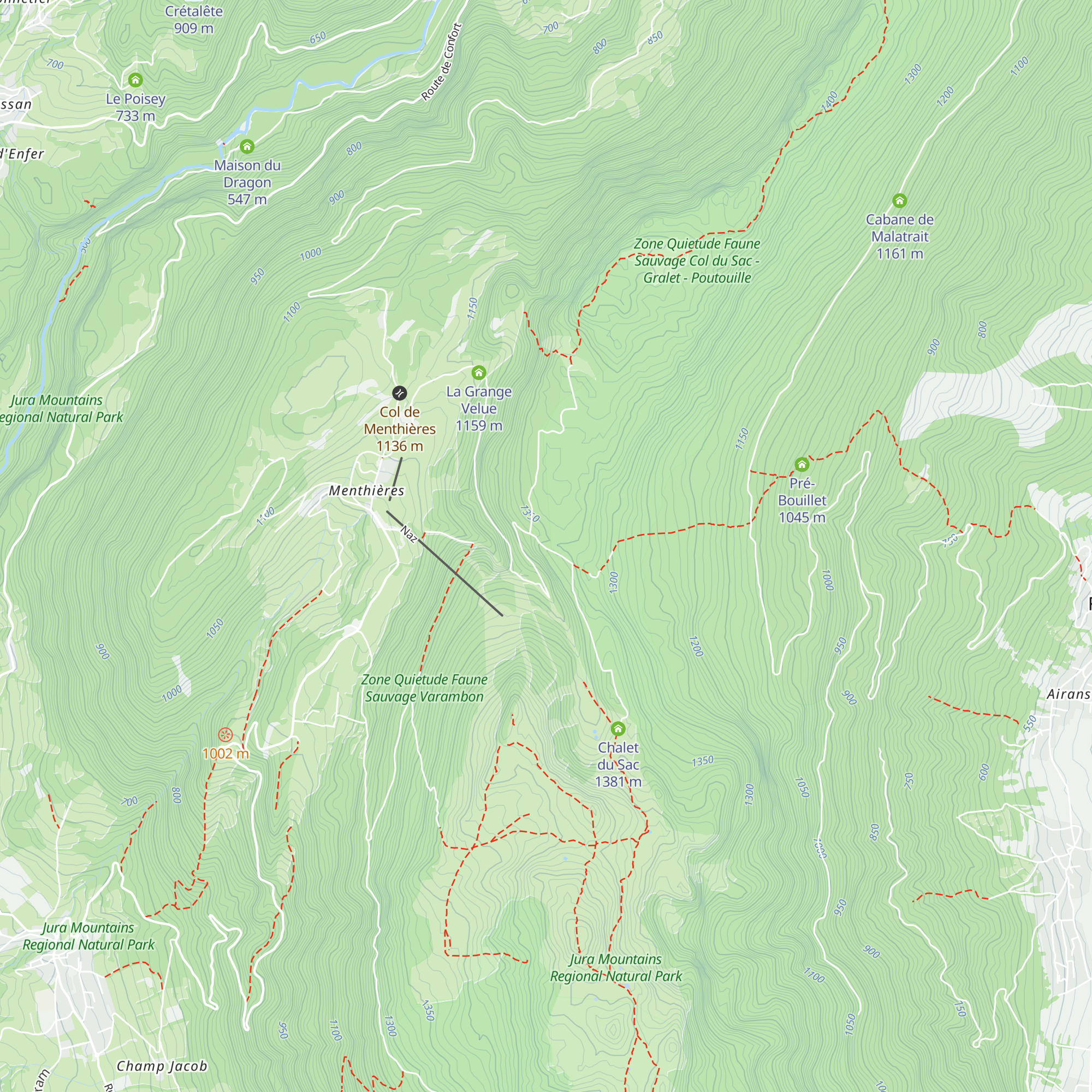 Cabane du Téléphone map
